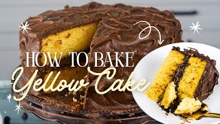 Homemade Yellow Cake with Fudge Frosting | Bake a New Recipe With Me! screenshot 5