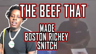 The BEEF that made BOSTON RICHEY SNITCH in INTERROGATION VIDEO