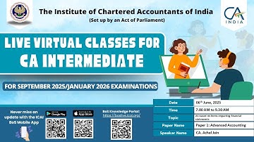 Intermediate Paper 1:AA | Topic: AS based on items impacting financial...| Session 1 | 06 June, 2025