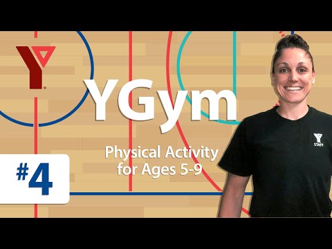 YGym #4: Change of direction, hopping, and jumping are featured.