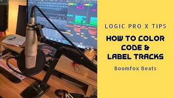 Color coding and track labeling in LOGIC PRO X