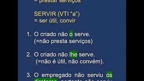 O que significa Servi-lo?