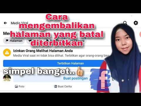 Video: Cara Mengembalikan Halaman Di Facebook Tanpa Melalui Verifikasi Foto