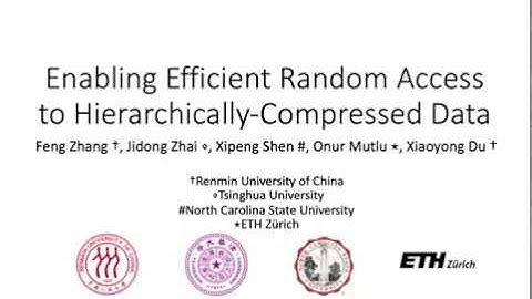 Enabling Efficient Random Access to Hierarchically-Compressed Data (ICDE 2020)