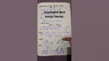 #mdcat# work and energy theorem mcqs# notes/tricks# and concept #concept #nums mdcat cracker