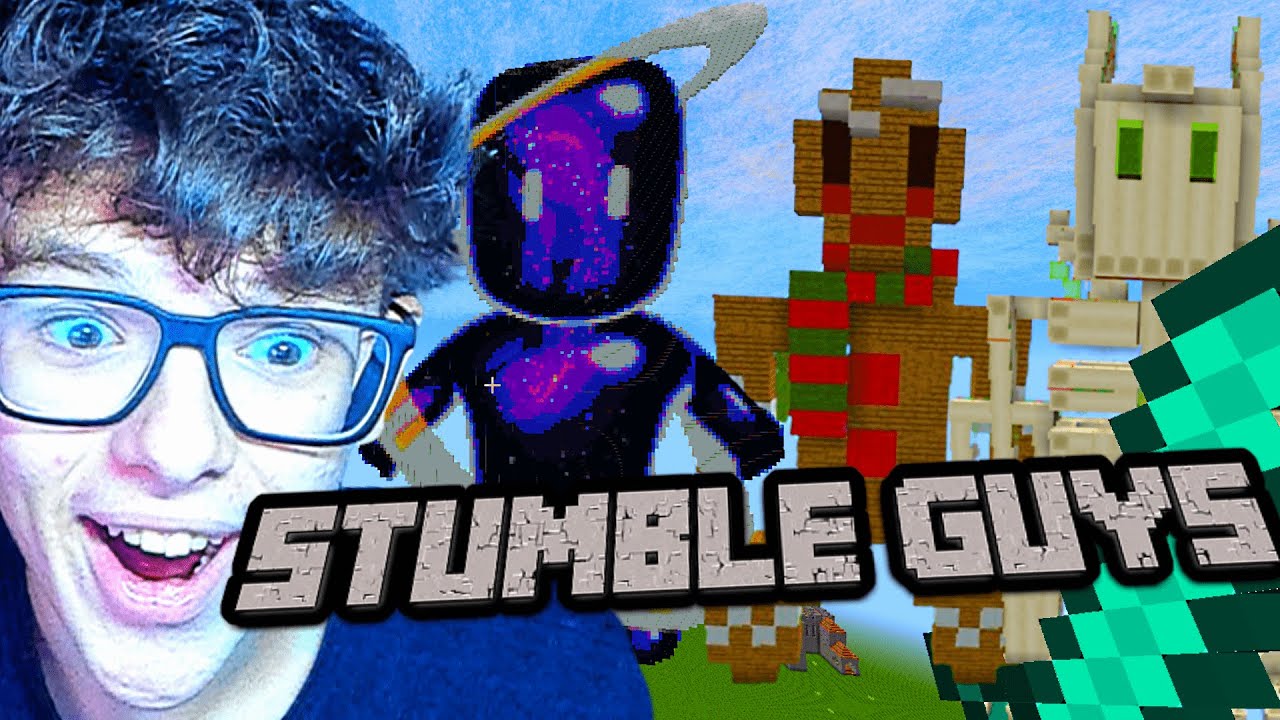 STUMBLE GUYS DE A NYERTES SKINJÉT MEGÉPÍTEM MINECRAFTBAN!