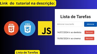 To-Do-List ( Lista de Tarefas) - HTML, CSS e JavaScript
