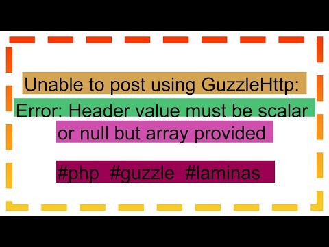 Unable to post using GuzzleHttp: Error: Header value must be scalar or null but array provided