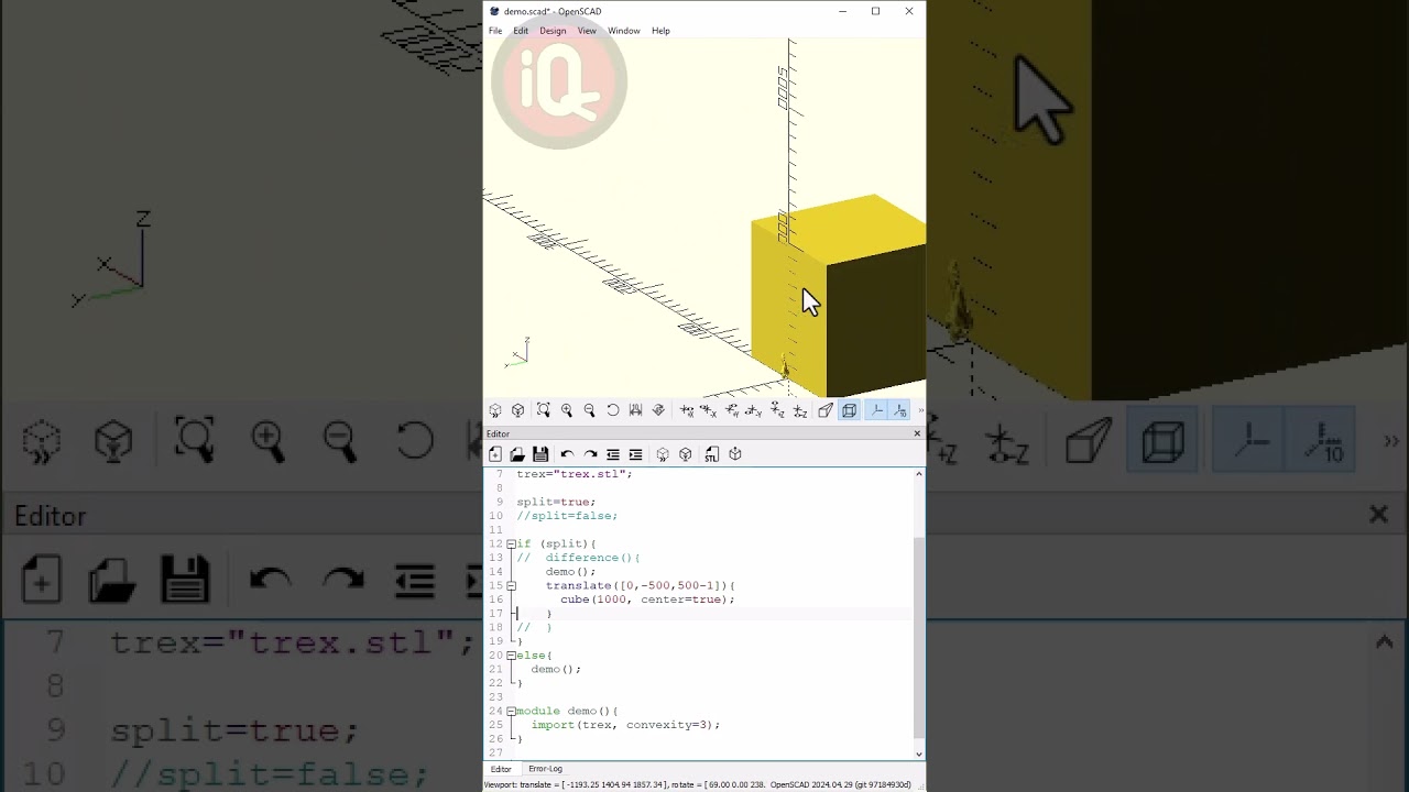 OpenScad: How to do sectional Analysis #openscad  #3dprinting #3dprint #cad