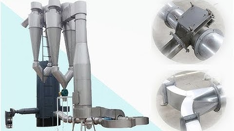 Starch drying machine working principle/ cassava flour dryer structure