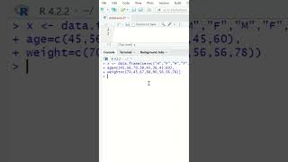 length function to determine number of columns in table in R Statistics #Shorts