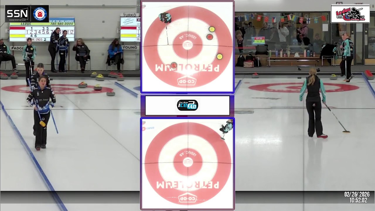 Callie Padget vs. Sophie Abbs - Draw 2 - Curling Alberta U20 Junior Provincial Championships [5]