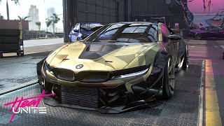 BMW i8 COUPE 2018 BUILD & GAMEPLAY | NFS HEAT UNITE