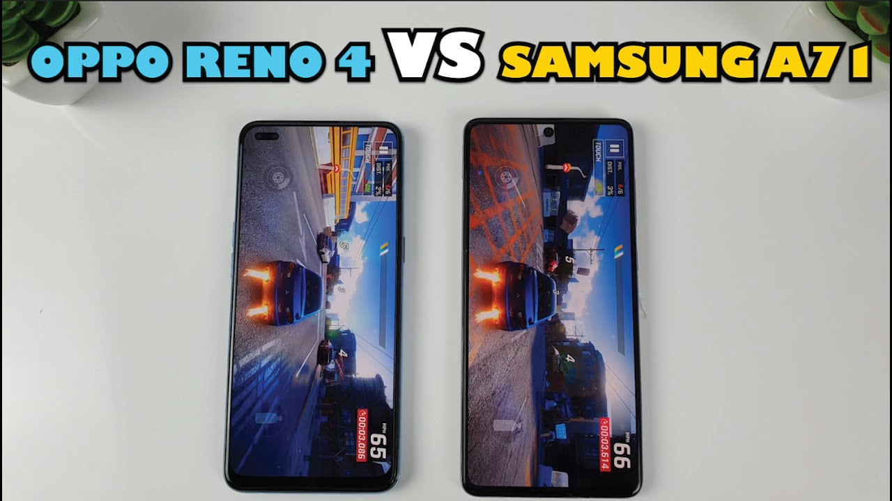 Oppo Reno 4 vs Samsung Galaxy A71 | Video test Display, SpeedTest, Camera Comparison
