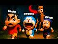 Shinchan Doraemon And Ninja Hathori VS Tung Tung Tung Sahur 3D brainrot italian animation In Hindi