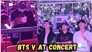 BTS V arrived at Suga Concert, Jin & Jhope Salute to ARMY