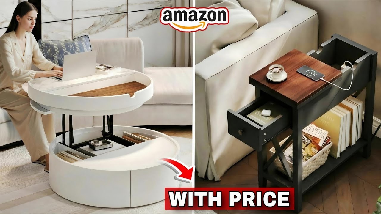 Top 20 AMAZON FINDS for TINY Apartments | Smart Space Saving Furniture [With Price]