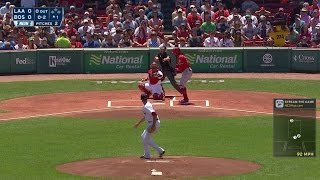 LAA@BOS: Fister freezes Maybin to begin Red Sox debut