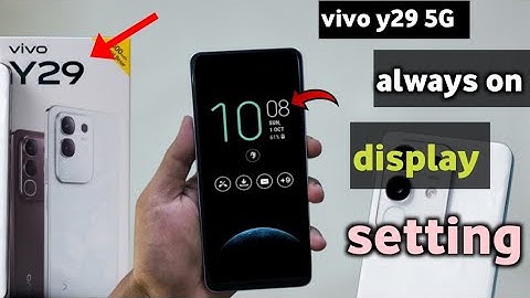Vivo y29 always on display setting|| vivo y29 always on display setting kaise kare 
