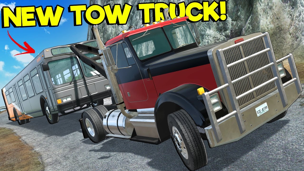 NEW Diesel Tow Truck Leads to INSANE Police Chases in BeamNG Drive Mods!