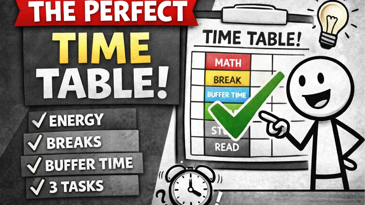 The only study schedule that works for lazy students - YouTube