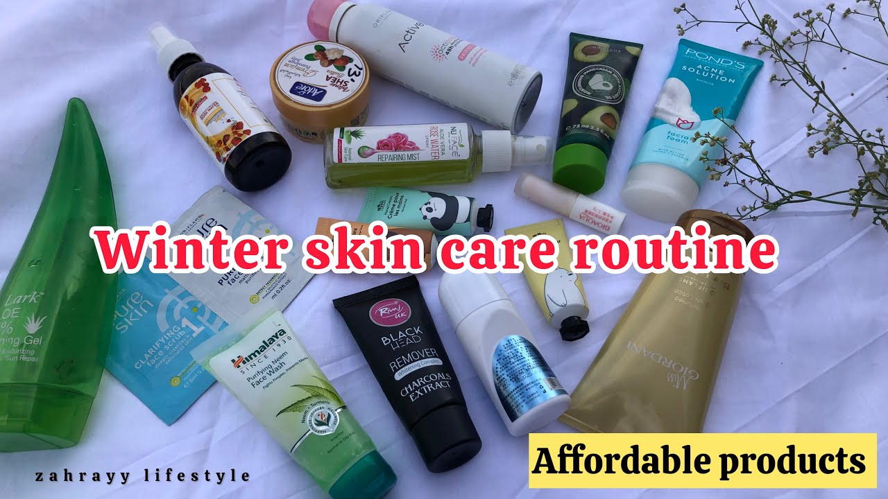 Affordable Skin care products winter skin care routine YouTube