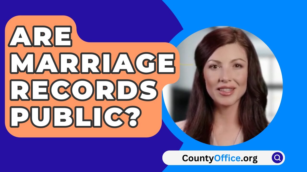 Are Marriage Records Public CountyOffice YouTube