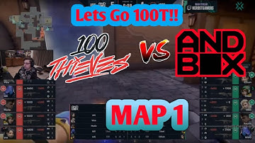 Shroud Reacts to 100T  Vs  ANDBOX  !!! MAP 1 !! LOSER TO LOWER BRACKET!