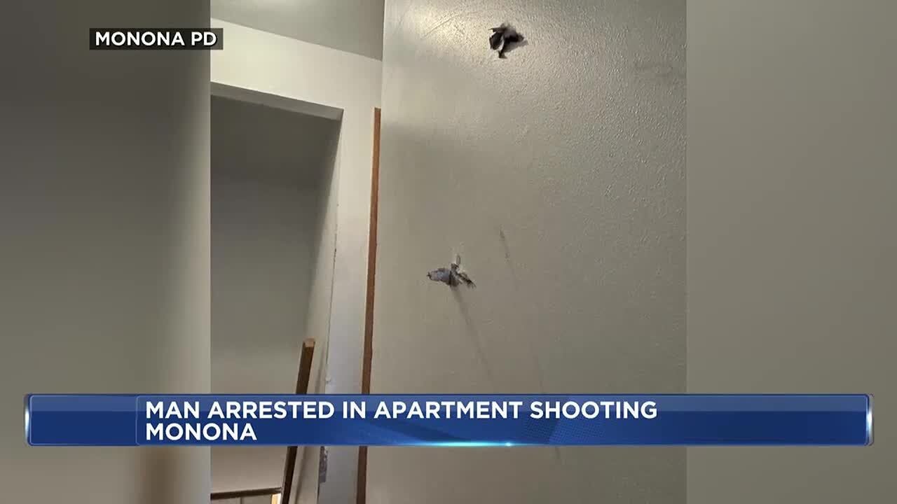 Monona man arrested after shots fired in apartment complex, police say ...