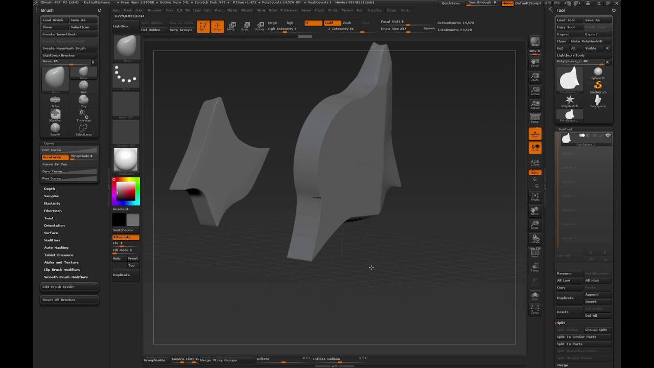 how to clean out a bloated file zbrush