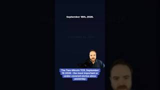 The Two-Minute TCR, September 16 2026 - the most important or under-covered stories since yesterday
