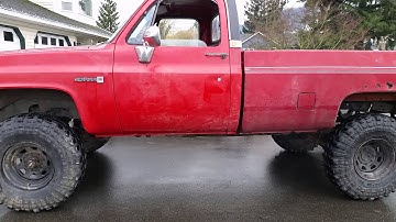 Square body chev open header 350