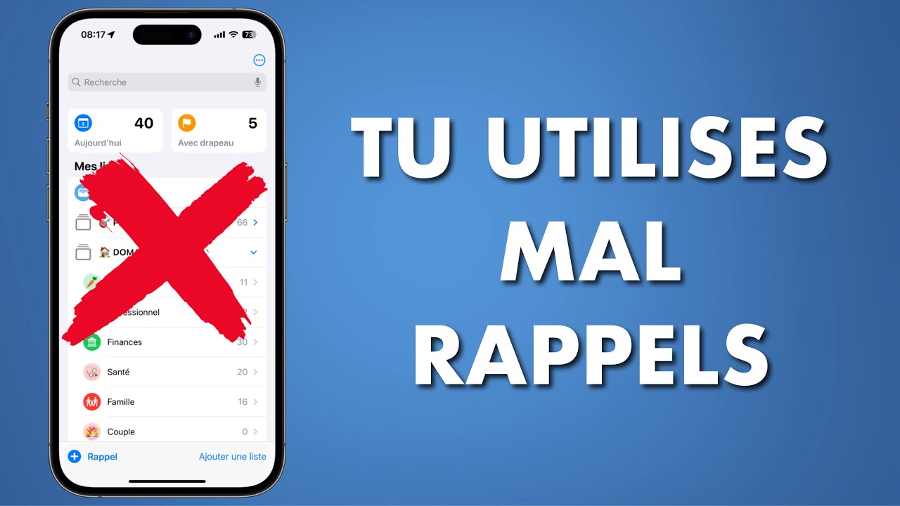 Comment ORGANISER tes TÂCHES avec Rappels (sur iPhone, iPad et Mac