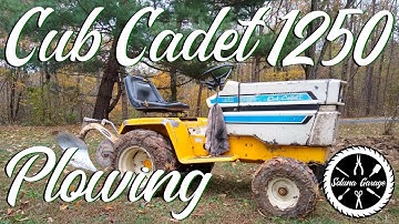 Cub Cadet 1250 Plowing
