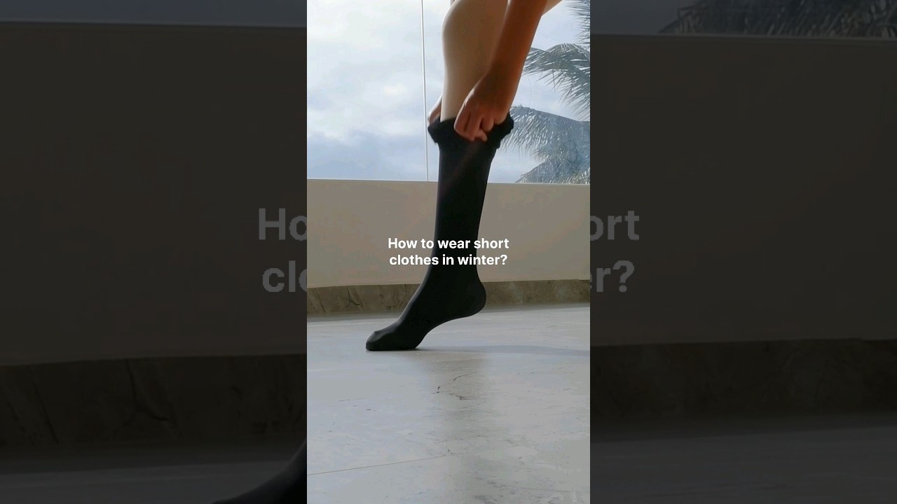 How to wear short clothes in winter? 🤔 💡 