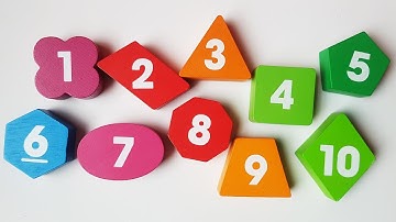 Learn Shapes, Numbers and Colours with Wooden Shape Sorting Clock | Educational Video for Toddlers