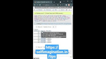 MySQL Columns Into Rows Interchange #shotrs