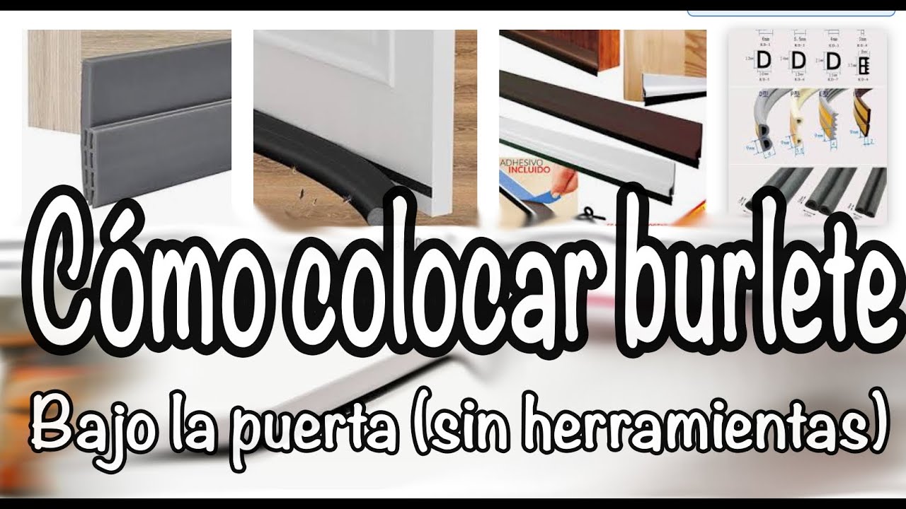 Burletes para puertas: tipos y cómo colocarlos