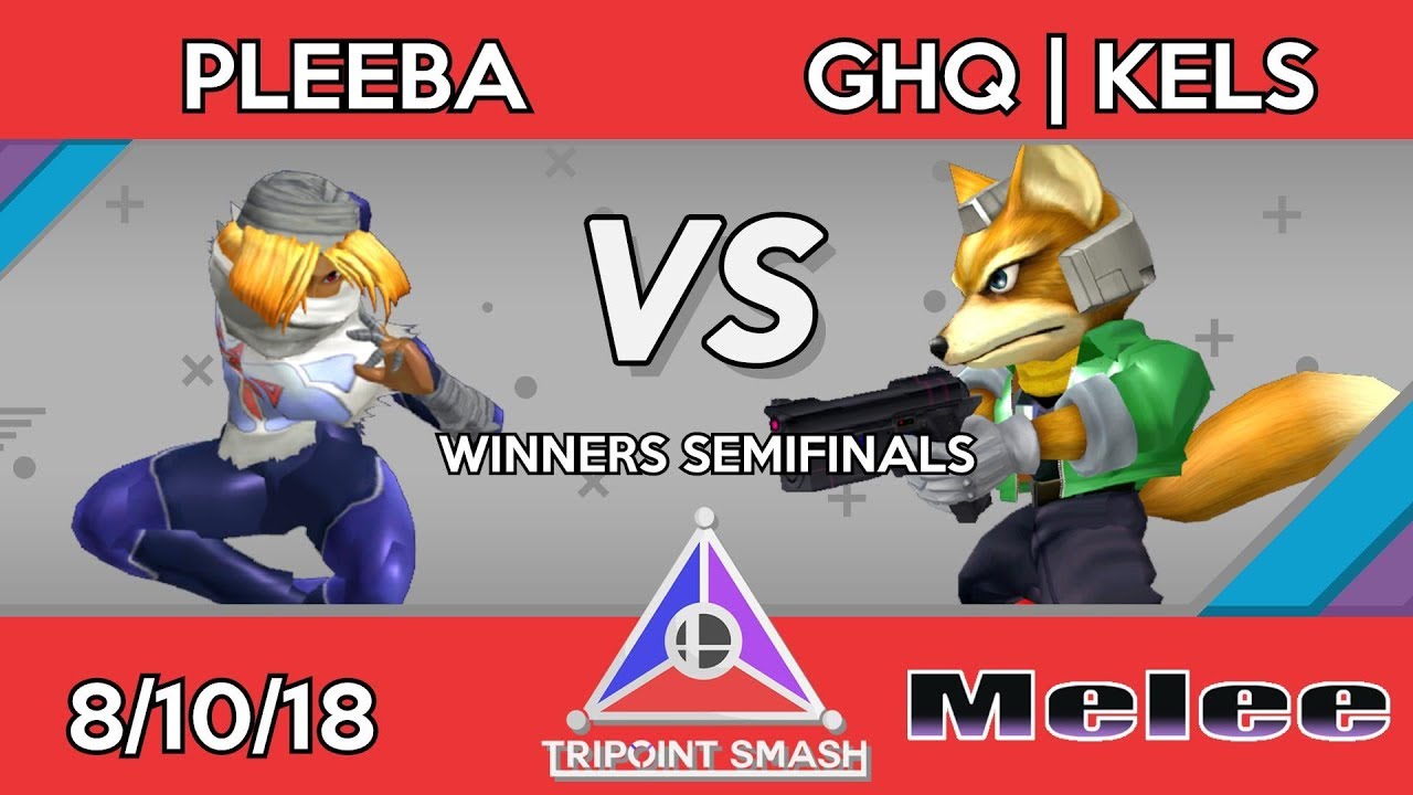 Pleeba (Sheik) vs Kels (Fox) - Tripoint Smash 23 Winner's Semifinals - YouTube