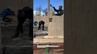 Prefab Wood Wall Panels Speed Up House Framing with Clean Fit! #Framing #Woodwork #Tools