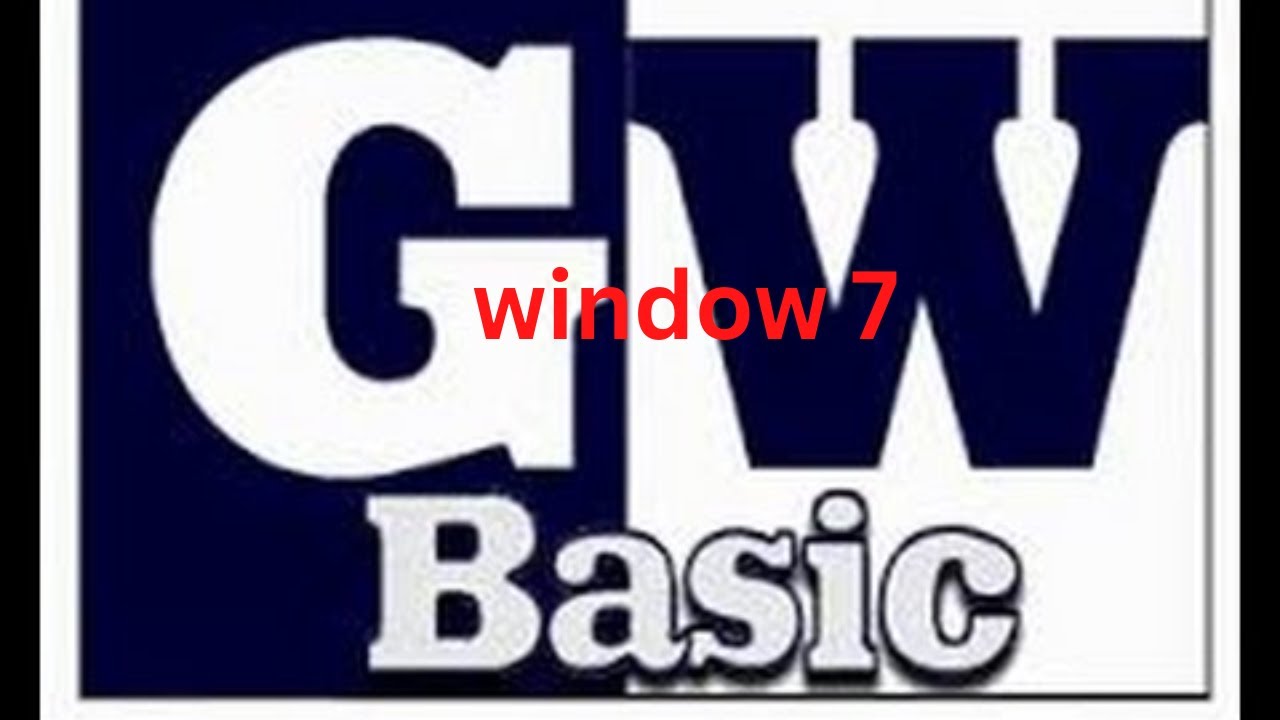 Gw Basic run in only window 7 | easy method use in window 7 - YouTube