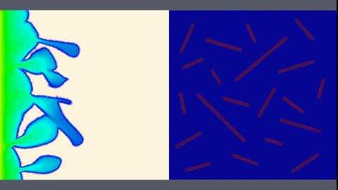 Simulation in a fractured porous media with IC-Ferst