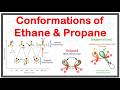 How to draw Conformations of Ethane and Propane?