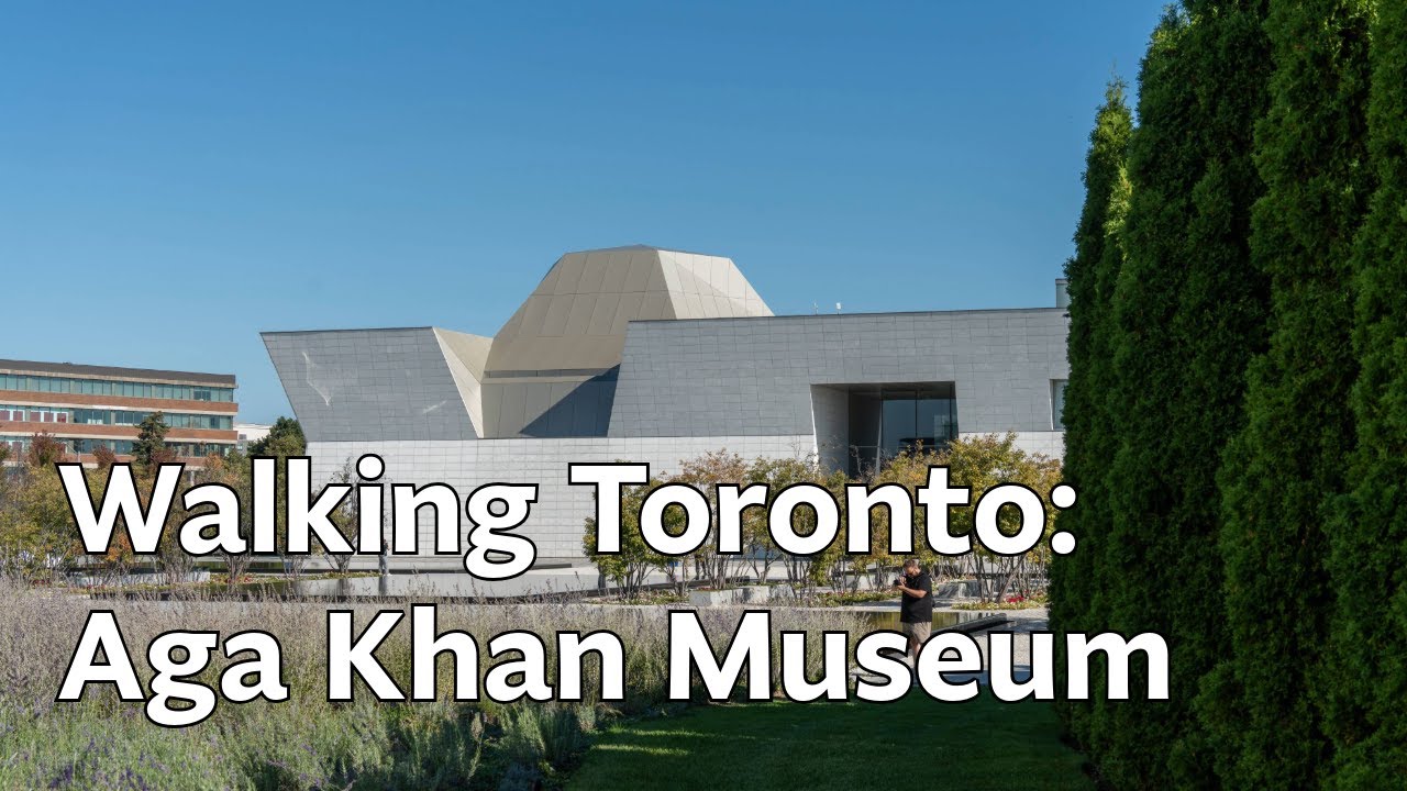 Walking Toronto: Aga Khan Museum Grounds | 4K Walking Tour | Ambient Music