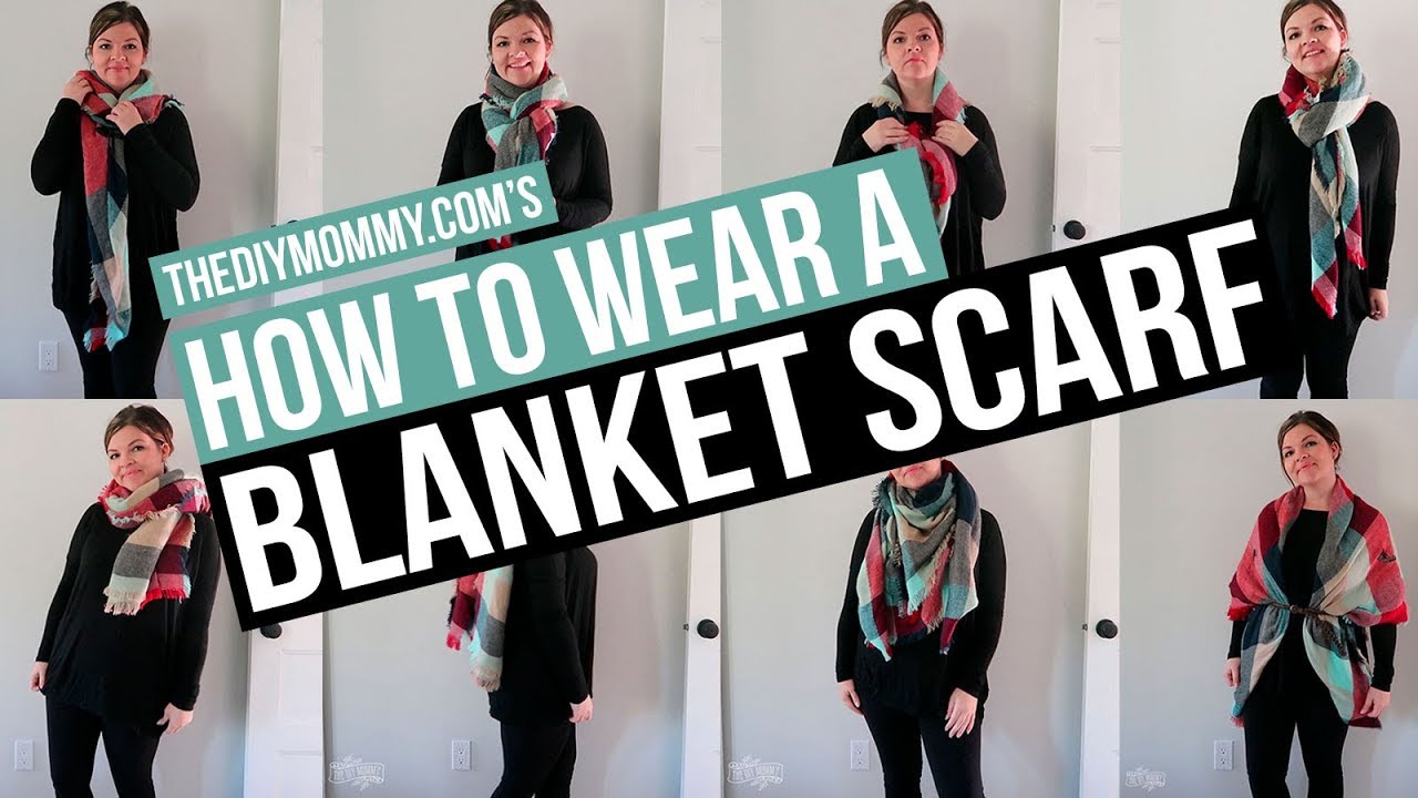 How to Wear a Blanket Scarf with a Dress