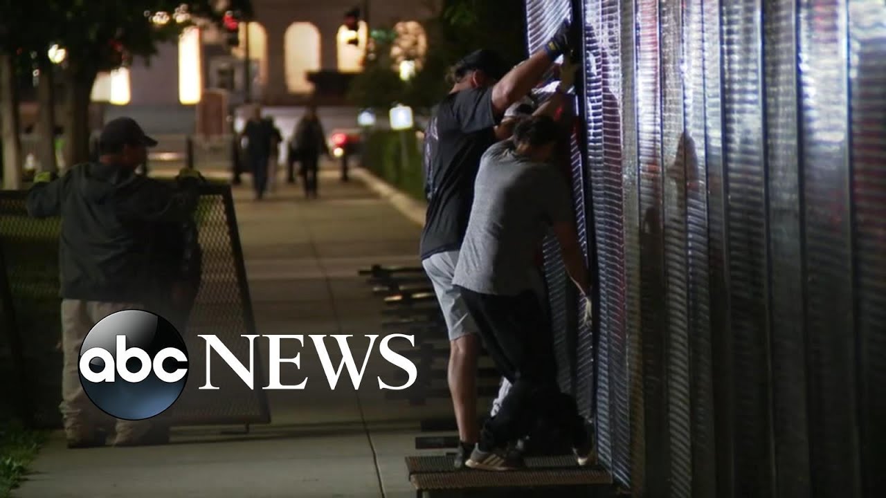 ABC News Live: Security fences installed around Supreme Court after draft leak