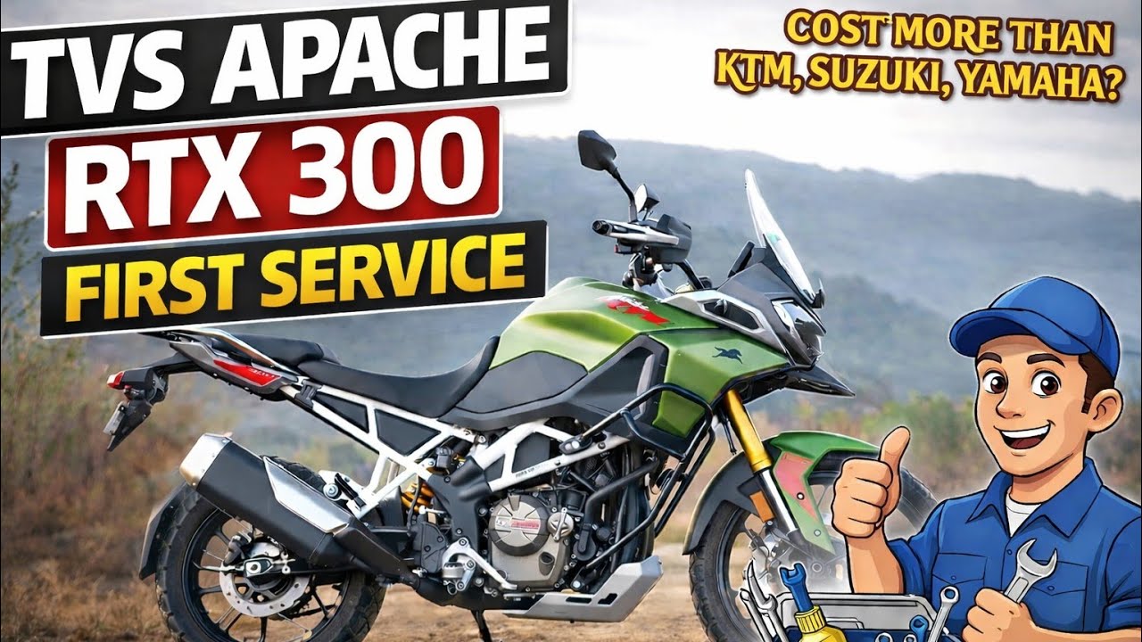 TVS APACHE RTX 300 1st SERVICE | BASE MODEL | MUMBAI