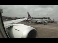 Lagos, Nigeria to Abu Dhabi takeoff & landing on the Etihad Boeing 787-9 in business class