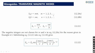 21ECC205T EMT M3 S13 Mode propagation in Waveguides & TM mode-Part-1