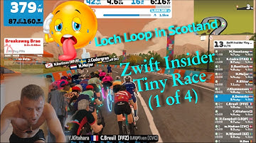 Zwift Insider Tiny Race (1 of 4) cat. B on Loch Loop in Scotland